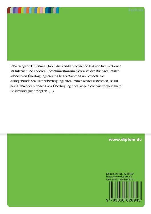 Produktbild: Analyse und Bewertung der M&ouml;glichkeiten einer IP-basierten &Uuml;bertragung im UMTS Funknetz f&uuml;r Echtzeit und Nicht-Echtzeit-Dienste