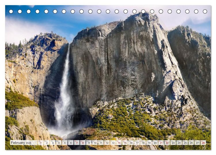 Produktbild: Yosemite National Park Road Trip (Desk Calendar 2026 DIN A5 landscape), CALVENDO 12 Month DeskCalendar