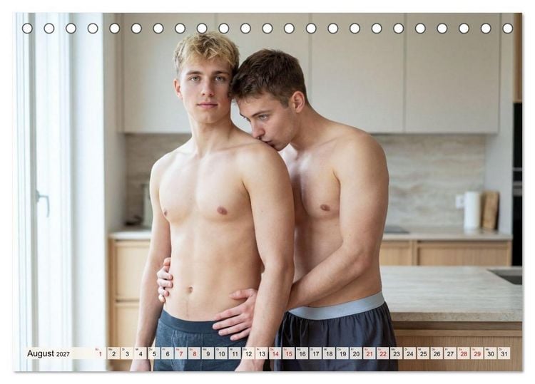 Produktbild: M&auml;nner unter sich - Intime Momente (Tischkalender 2027 DIN A5 quer), CALVENDO Monatskalender