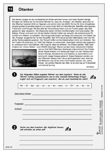 Produktbild: Wir werden Leseprofi - Arbeitsheft / Klasse 8