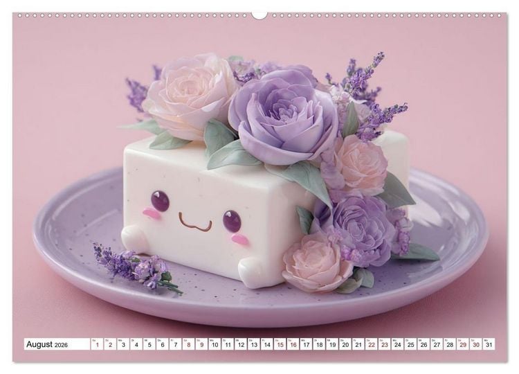 Produktbild: Kawaii-Gl&uuml;cksmomente (hochwertiger Premium Wandkalender 2026 DIN A2 quer), Kunstdruck in Hochglanz