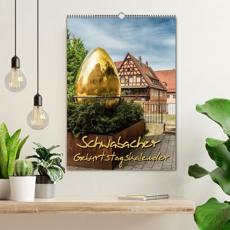Produktbild: Schwabach Geburtstagskalender (Wandkalender 2026 DIN A2 hoch), CALVENDO Monatskalender