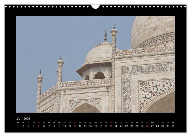 Produktbild: Taj Mahal (Wandkalender 2026 DIN A3 quer), CALVENDO Monatskalender