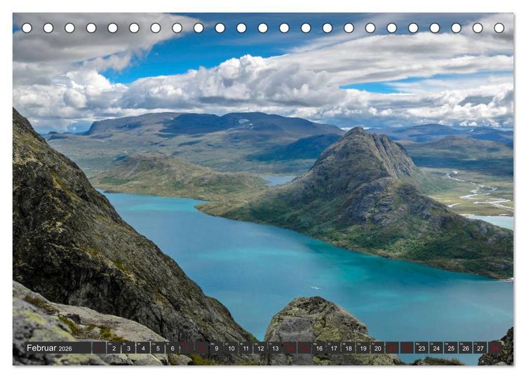 Produktbild: Norwegen, Oppland (Tischkalender 2026 DIN A5 quer), CALVENDO Monatskalender