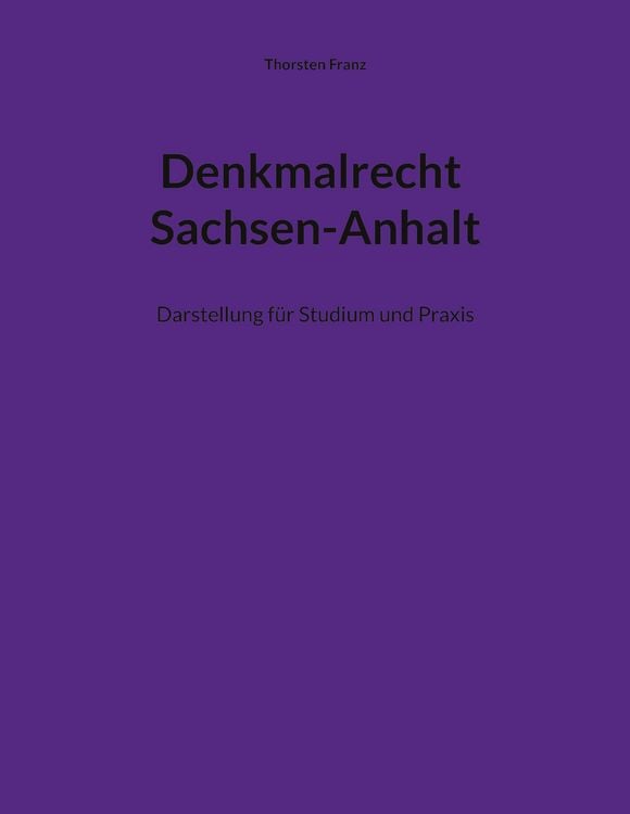 Produktbild: Denkmalrecht Sachsen-Anhalt