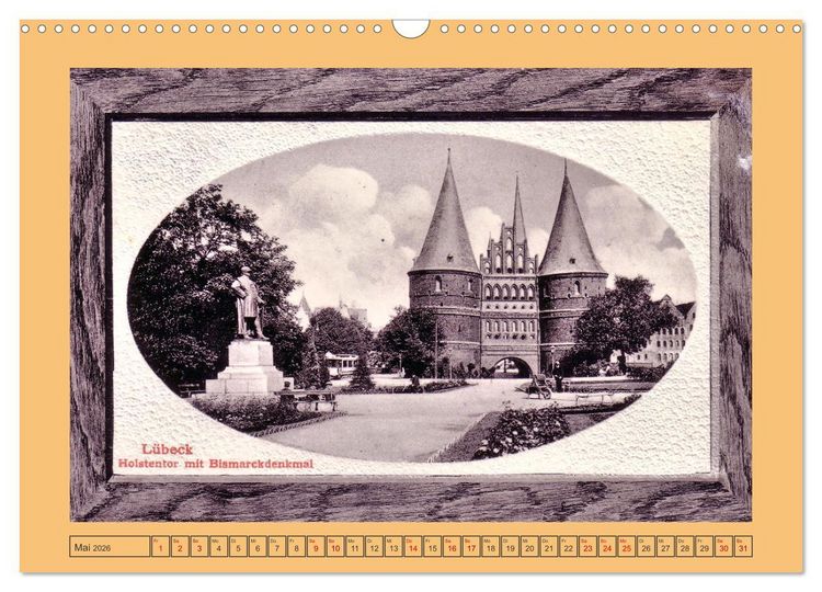 Produktbild: Gru&szlig; aus L&uuml;beck (Wandkalender 2026 DIN A3 quer), CALVENDO Monatskalender