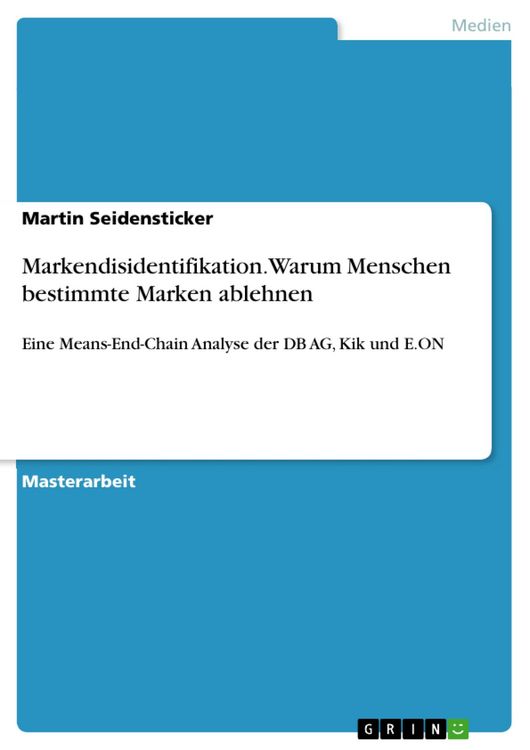 Produktbild: Markendisidentifikation. Warum Menschen bestimmte Marken ablehnen