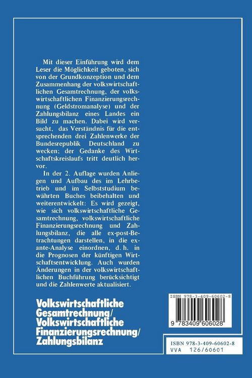 Produktbild: Volkswirtschaftliche Gesamtrechnung &mdash; Volkswirtschaftliche Finanzierungsrechnung &mdash; Zahlungsbilanz