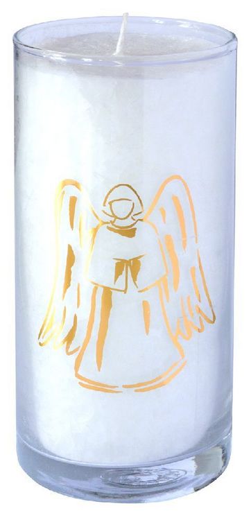 Produktbild: Kerze "Pure Engel" im Glas Stearin weiss