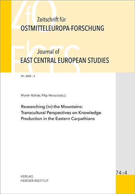 Produktbild: Zeitschrift f&uuml;r Ostmitteleuropa-Forschung (ZfO) 74/4 / Journal of East Central European Studies (JECES) 74/4