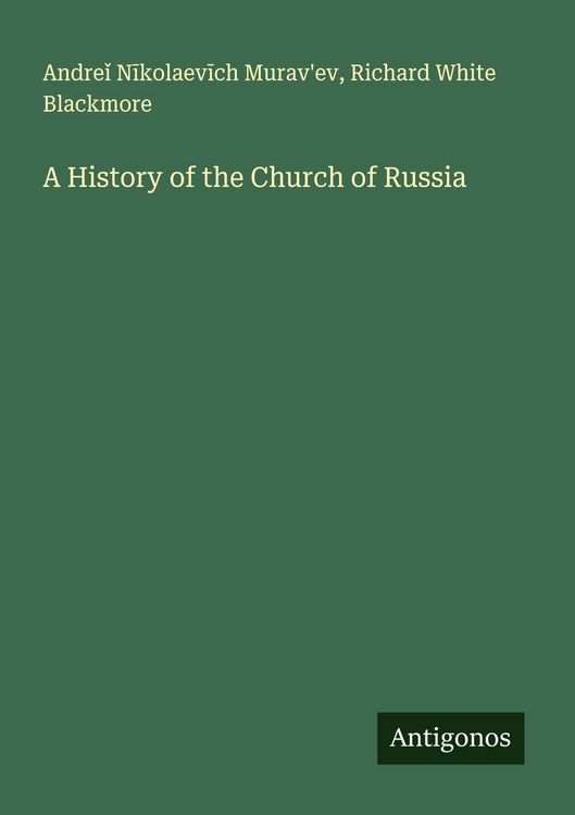 Produktbild: A History of the Church of Russia