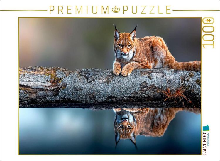 Produktbild: CALVENDO Puzzle Der Luchs | 1000 Teile Lege-Gr&ouml;&szlig;e 64x48cm Foto-Puzzle f&uuml;r gl&uuml;ckliche Stunden