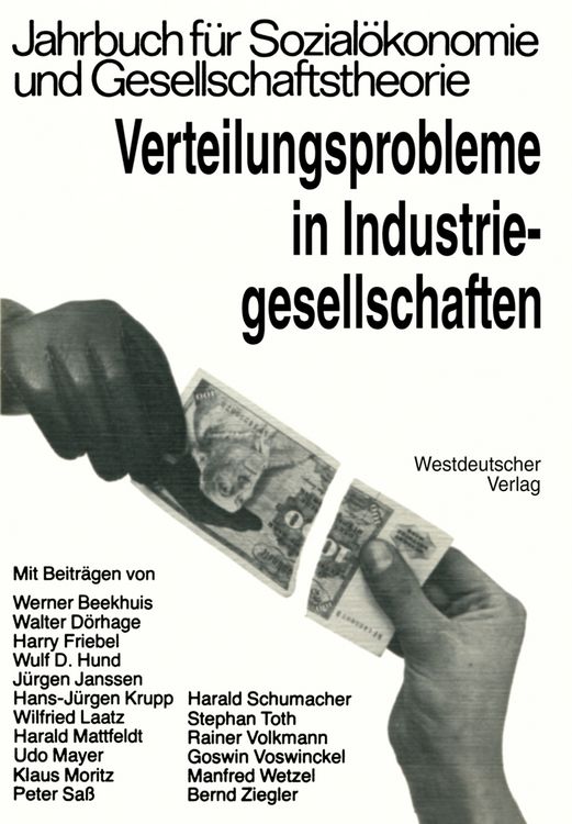 Produktbild: Verteilungsprobleme in Industriegesellschaften
