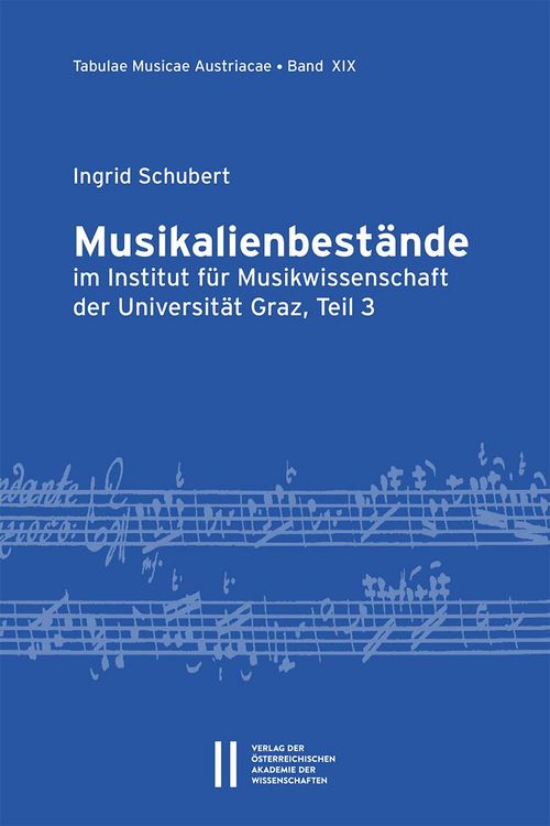 Produktbild: Musikalienbest&auml;nde im Institut f&uuml;r Musikwissenschaft der Universit&auml;t Graz, Teil 3