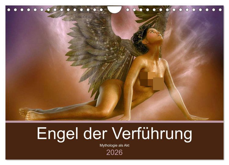 Produktbild: Engel der Verf&uuml;hrung - Mythologie als Akt (Wandkalender 2026 DIN A4 quer), CALVENDO Monatskalender