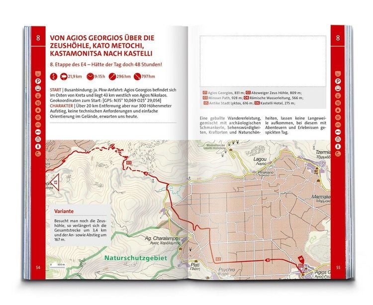 Produktbild: KOMPASS Wanderf&uuml;hrer Kreta mit Weitwanderweg E4, 75 Touren mit Extra-Tourenkarte