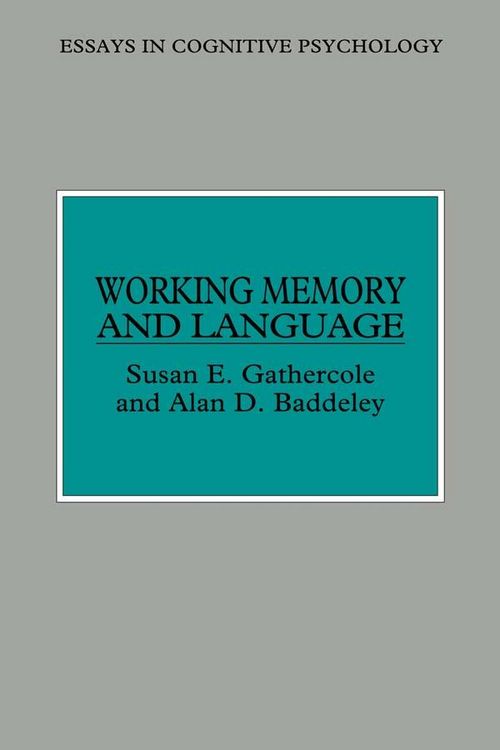 Produktbild: Working Memory and Language