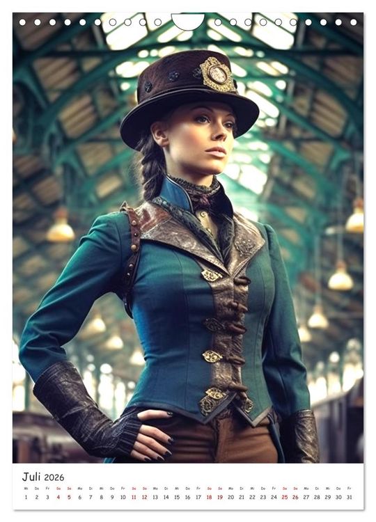 Produktbild: Voll unter Dampf: Steampunker (Wandkalender 2026 DIN A4 hoch), CALVENDO Monatskalender