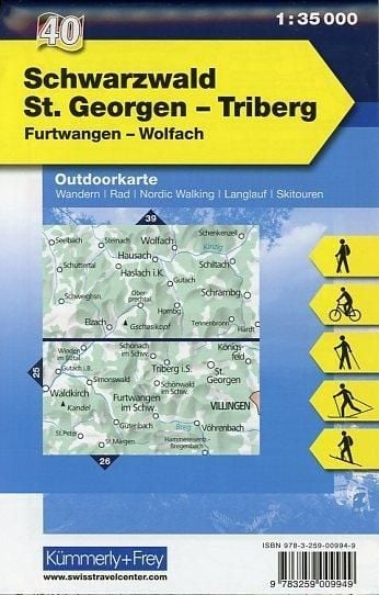 Produktbild: KuF Deutschland Outdoorkarte 40 Schwarzwald