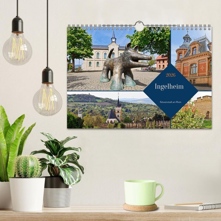 Produktbild: Ingelheim - Rotweinstadt am Rhein (Wandkalender 2026 DIN A4 quer), CALVENDO Monatskalender