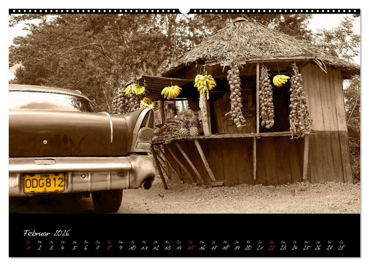 Produktbild: Kuba und die Oldtimer (Wandkalender 2026 DIN A2 quer), CALVENDO Monatskalender