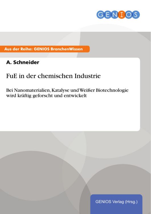 Produktbild: FuE in der chemischen Industrie