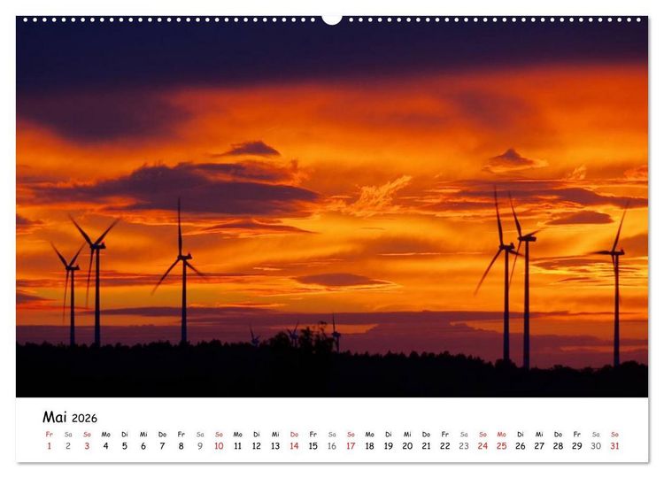 Produktbild: Erneuerbare Energien (hochwertiger Premium Wandkalender 2026 DIN A2 quer), Kunstdruck in Hochglanz