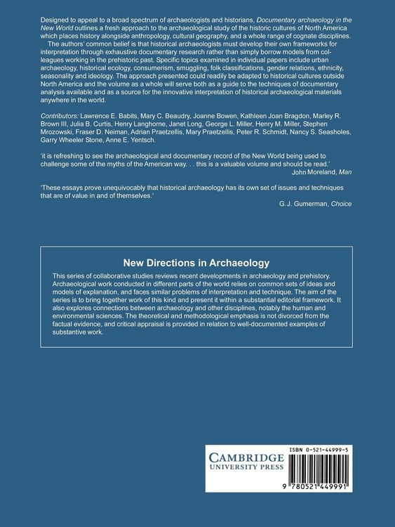 Produktbild: Documentary Archaeology in the New World