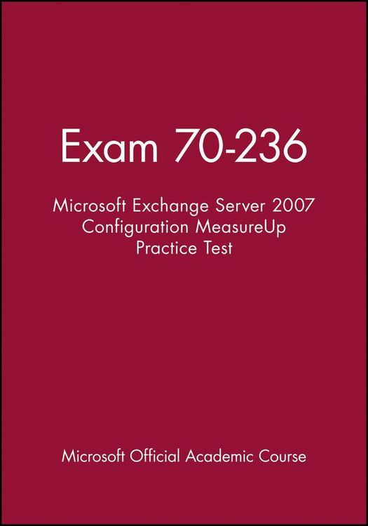 Produktbild: Exam 70-236 Microsoft Exchange Server 2007 Configu ration MeasureUp Practice Test