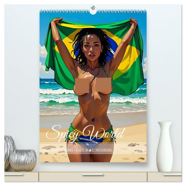 Produktbild: Spicy World - Sonne, Lust und Rio de Janeiro (hochwertiger Premium Wandkalender 2026 DIN A2 hoch), Kunstdruck in Hochglanz