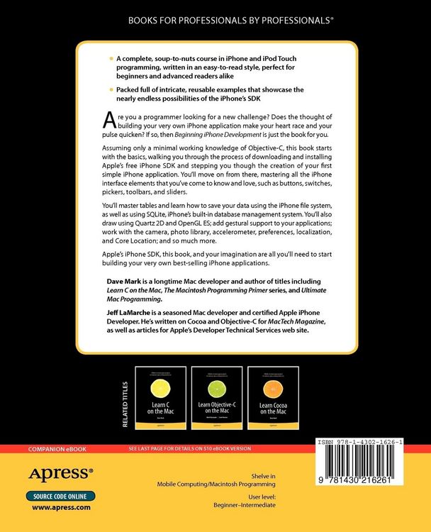 Produktbild: Beginning iPhone Development