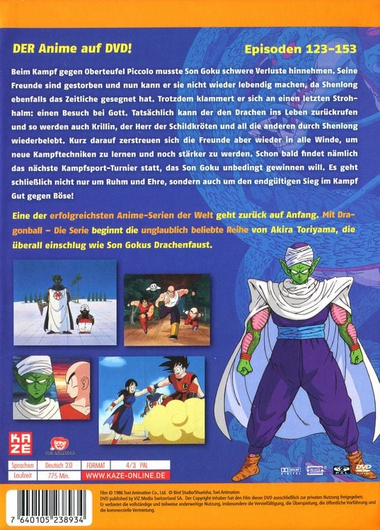 Produktbild: Dragonball - Box 6/Episode 123-153 [6 DVDs]