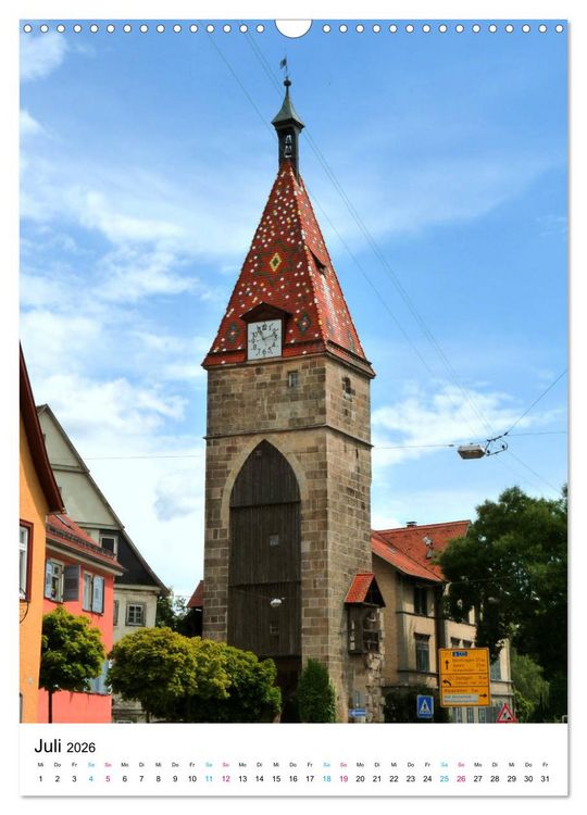Produktbild: Stauferstadt Schw&auml;bisch Gm&uuml;nd (Wandkalender 2026 DIN A3 hoch), CALVENDO Monatskalender