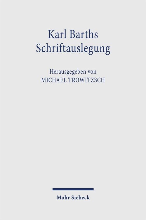 Produktbild: Karl Barths Schriftauslegung