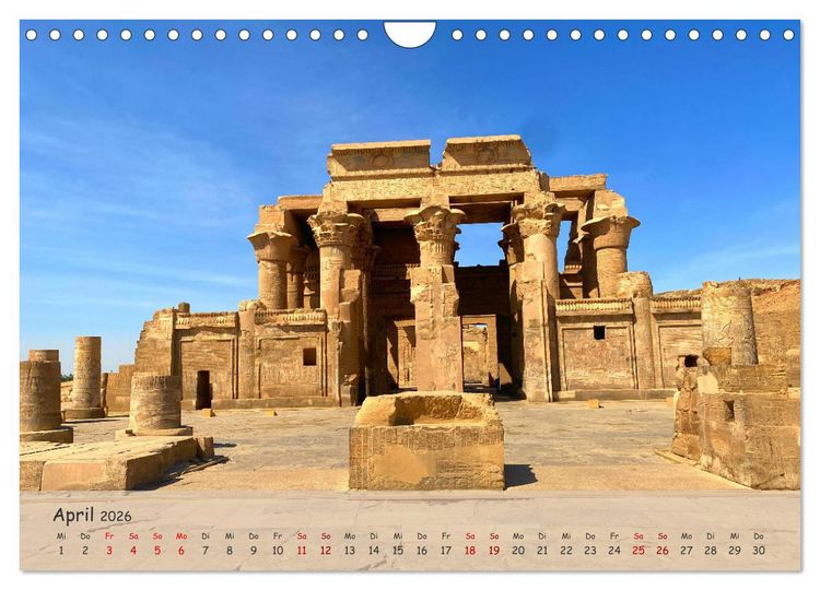 Produktbild: Zwischen Luxor und Abu Simbel - Eine Reise durch die Dynastien (Wandkalender 2026 DIN A4 quer), CALVENDO Monatskalender