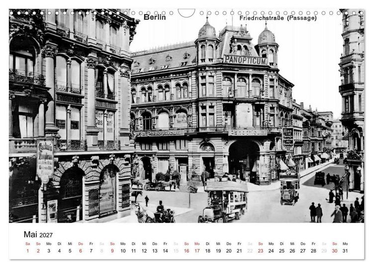 Produktbild: Gr&uuml;&szlig;e aus dem alten Berlin (Wandkalender 2027 DIN A3 quer), CALVENDO Monatskalender