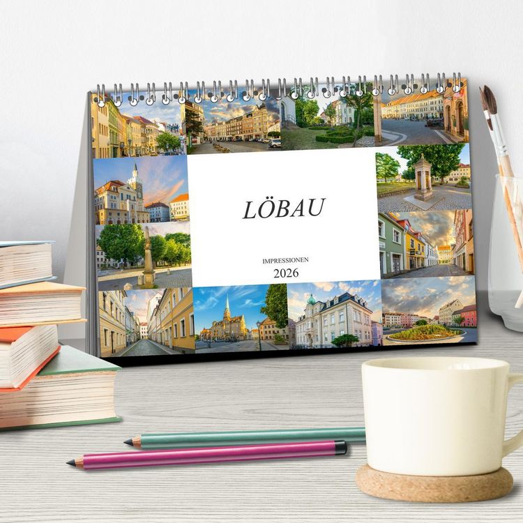 Produktbild: L&ouml;bau Impressionen (Tischkalender 2026 DIN A5 quer), CALVENDO Monatskalender