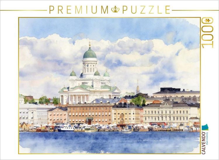 Produktbild: CALVENDO Puzzle Dom zu Helsinki | 1000 Teile Lege-Gr&ouml;&szlig;e 64x48cm Foto-Puzzle f&uuml;r gl&uuml;ckliche Stunden