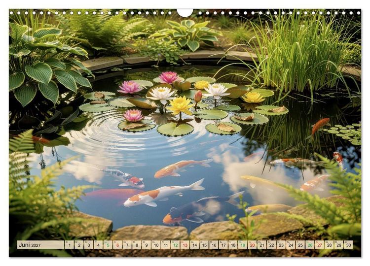Produktbild: Oase im Garten (Wandkalender 2027 DIN A3 quer), CALVENDO Monatskalender
