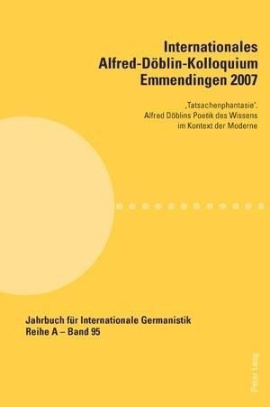 Produktbild: Internationales Alfred-D&ouml;blin-Kolloquium Emmendingen 2007