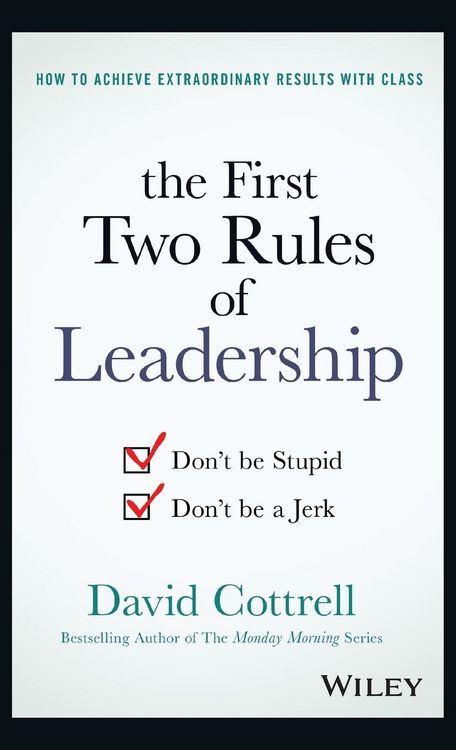 Produktbild: The First Two Rules of Leadership