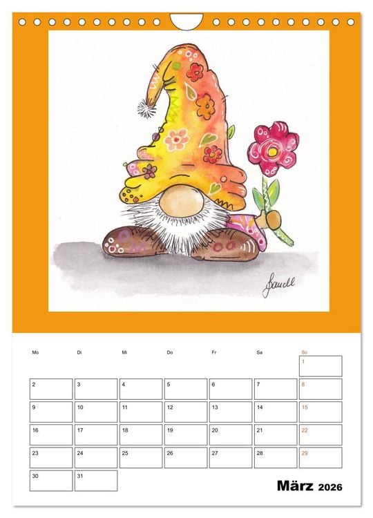 Produktbild: WichtelParade (Wandkalender 2026 DIN A4 hoch), CALVENDO Monatskalender
