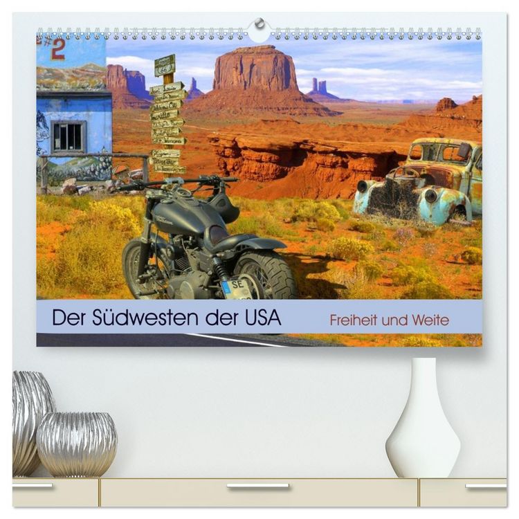 Produktbild: Der S&uuml;dwesten der USA. Freiheit und Weite (hochwertiger Premium Wandkalender 2026 DIN A2 quer), Kunstdruck in Hochglanz