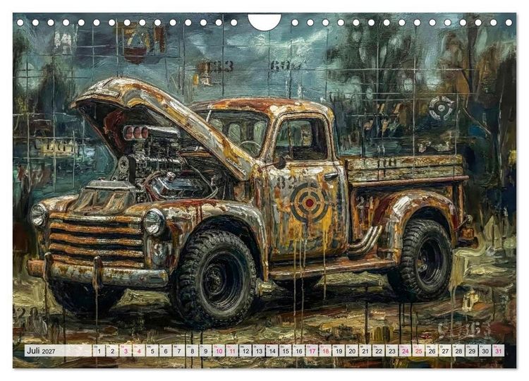 Produktbild: Patina und PS (Wandkalender 2027 DIN A4 quer), CALVENDO Monatskalender