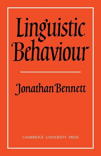 Produktbild: Linguistic Behaviour