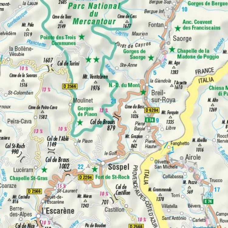Produktbild: FolyMaps Motorradkarten Frankreich Süd