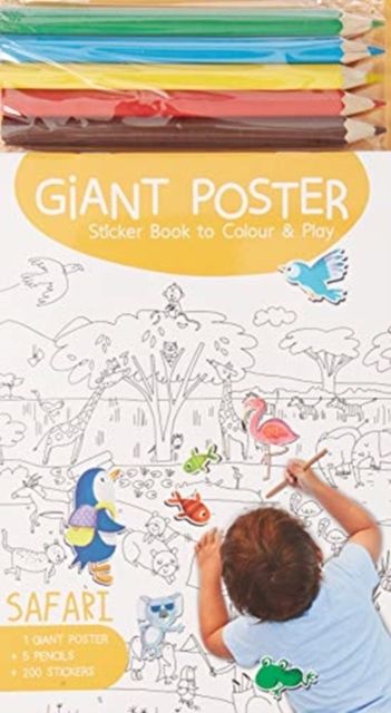 Produktbild: Yoyo Books: Giant Poster Colouring Book: Safari