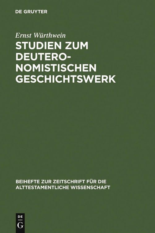 Produktbild: Studien zum Deuteronomistischen Geschichtswerk