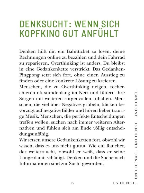 Produktbild: Die 1-Minuten-Strategie gegen Overthinking