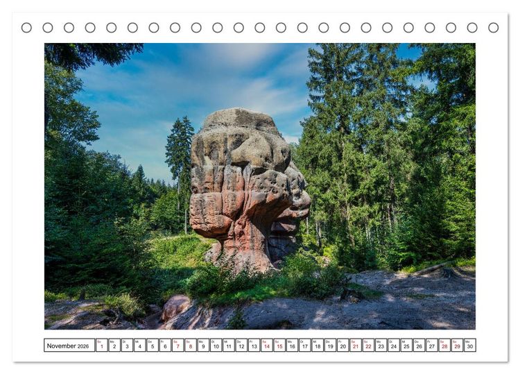 Produktbild: Von Bad Muskau zur Rakotzbr&uuml;cke ins Zittauer Gebirge (Tischkalender 2026 DIN A5 quer), CALVENDO Monatskalender